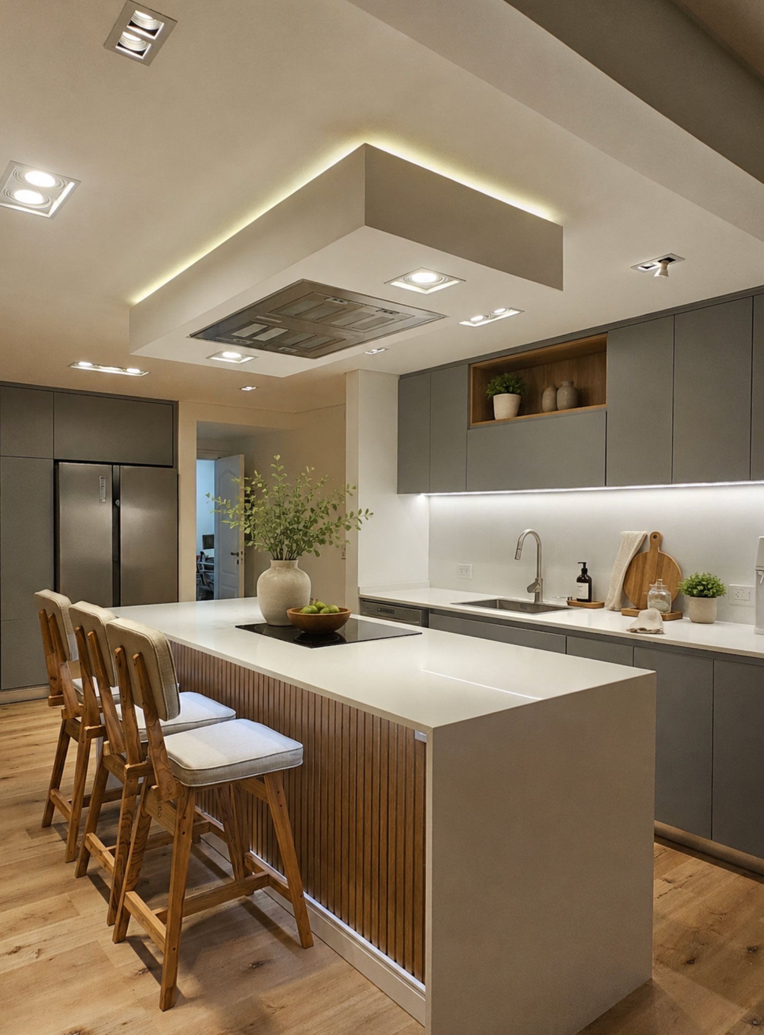 Cocina con staging