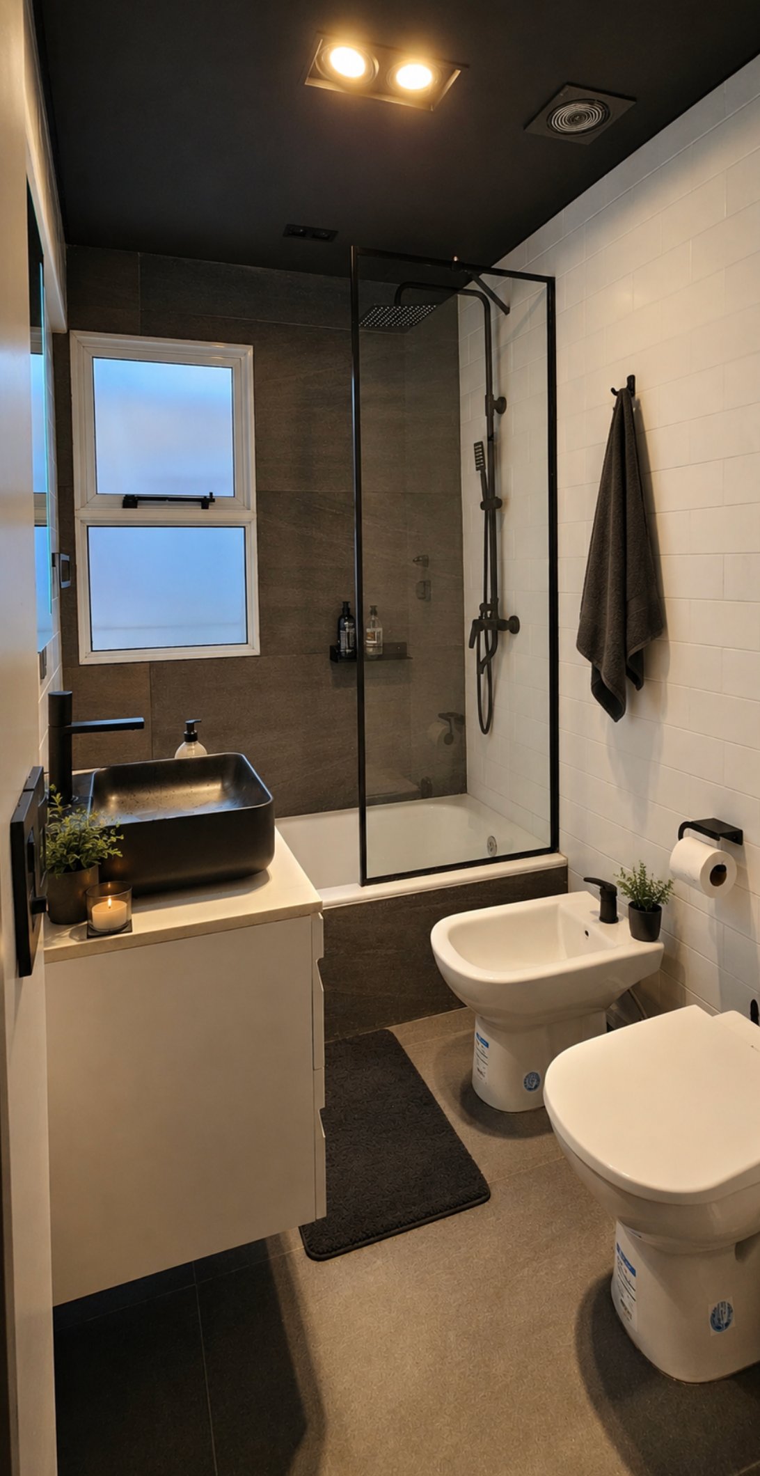 Baño con staging IA