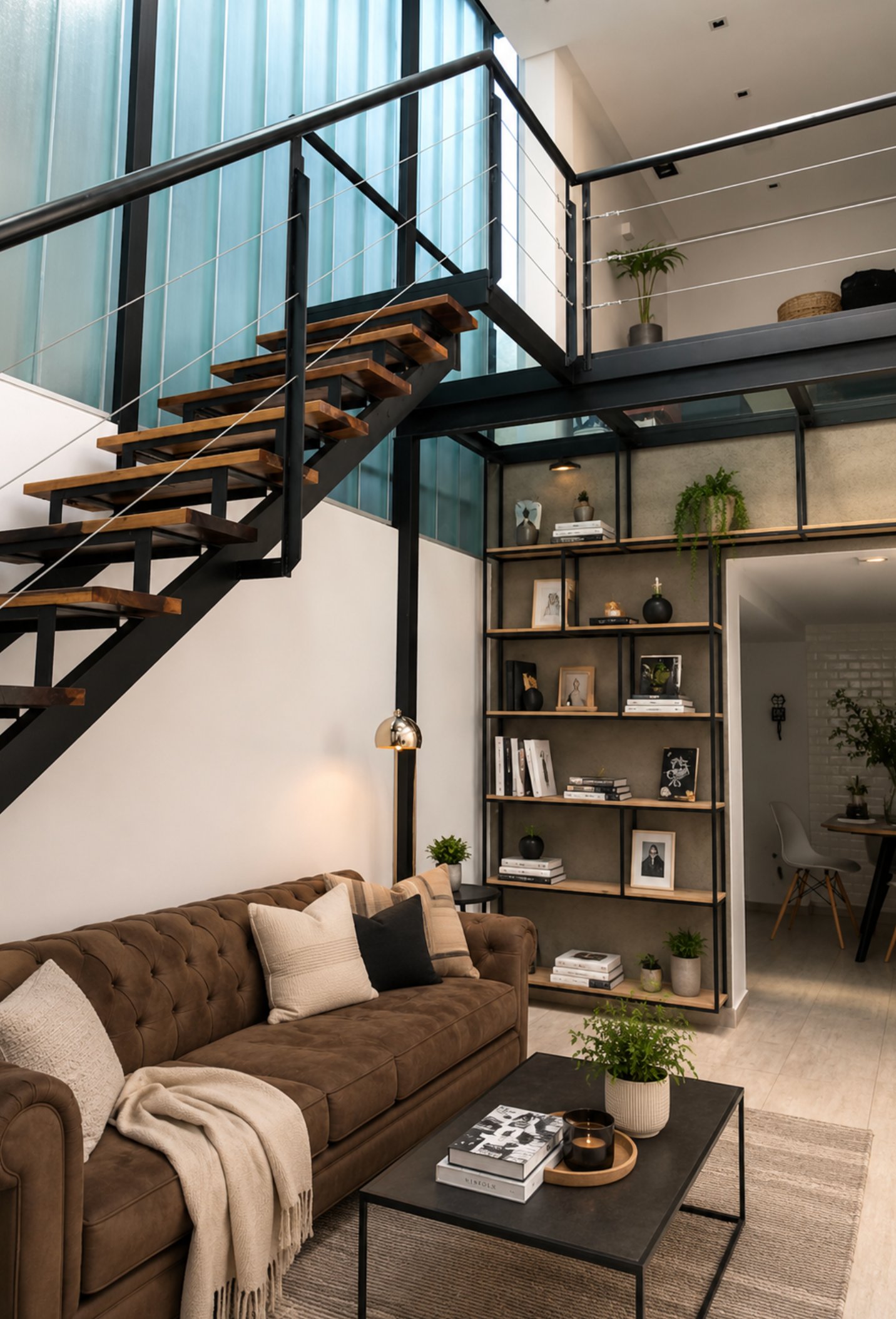 Loft con staging IA premium